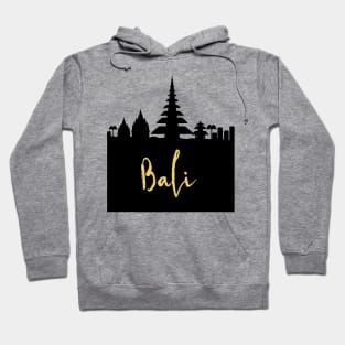 BALI INDONESIA DESIGNER SILHOUETTE SKYLINE ART Hoodie